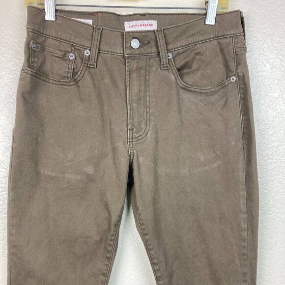 Lucky Brand 121 Slim Straight Men's Brown Pants Sz 29/30 - Picture 3 of 9